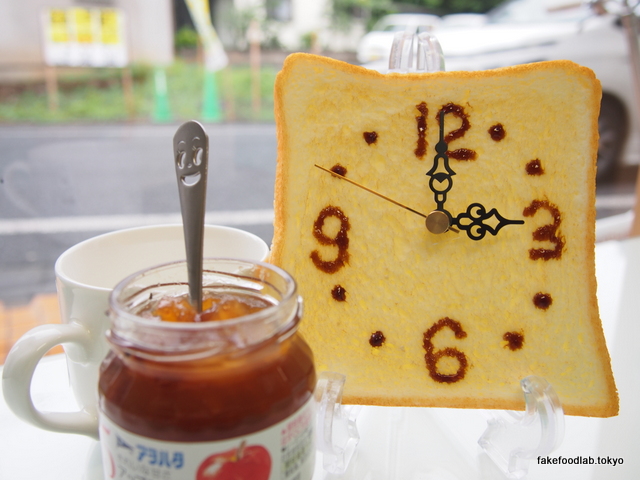 食品サンプル　トースト時計