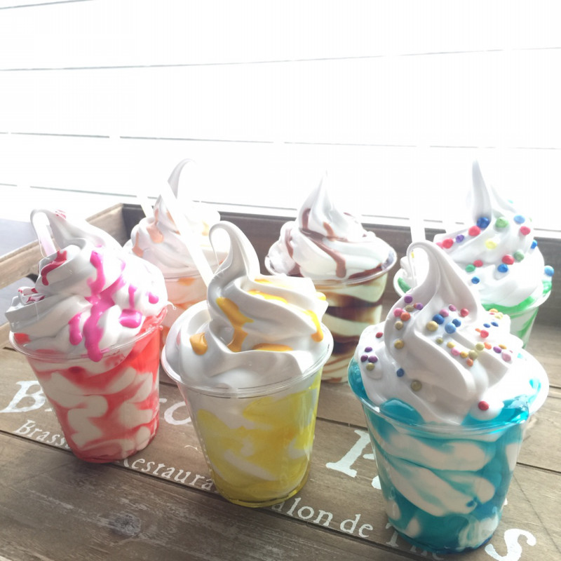 食品サンプル・カップソフトクリーム | 食品サンプル教室の日本食品