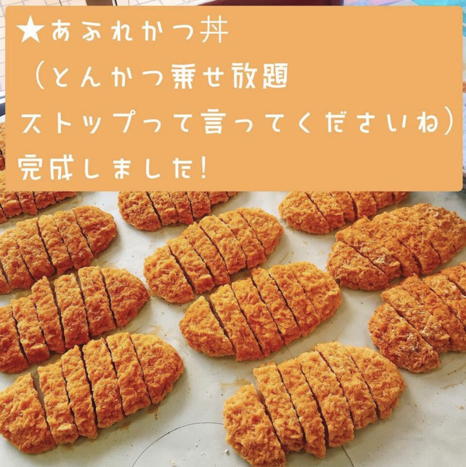 食品サンプル　かつ丼