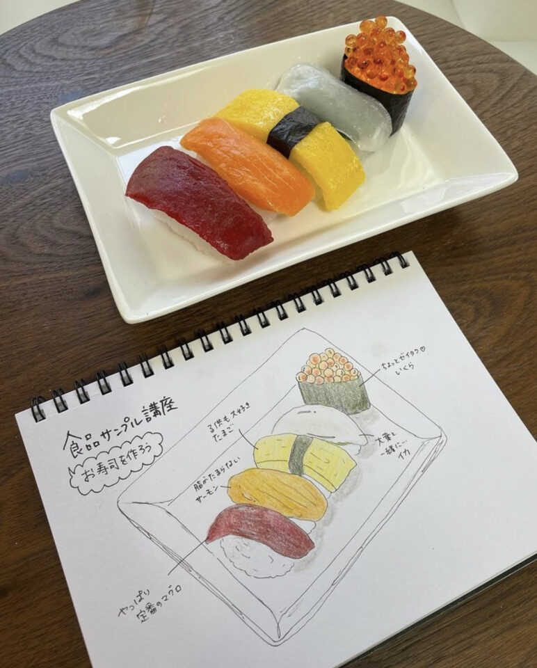 食品サンプル　寿司