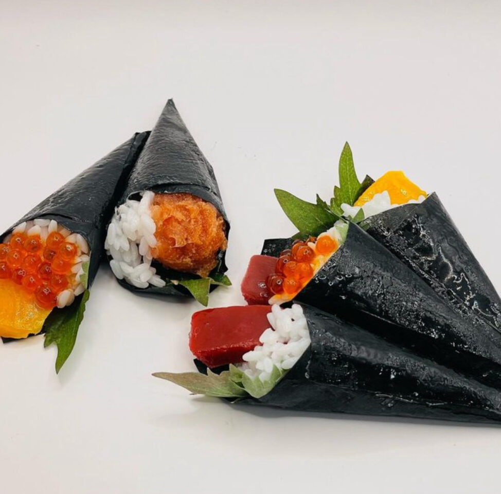 食品サンプル　手巻き寿司