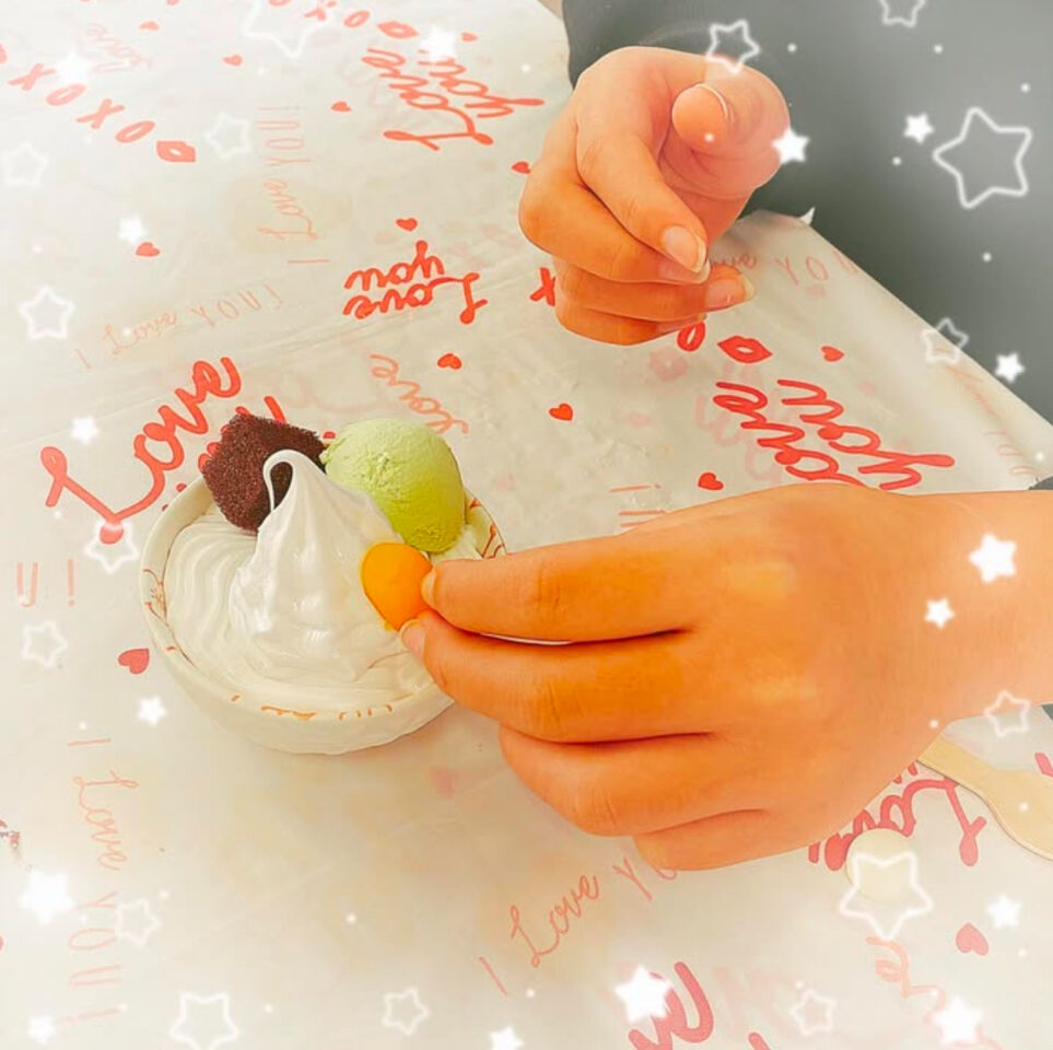 食品サンプル　和パフェ