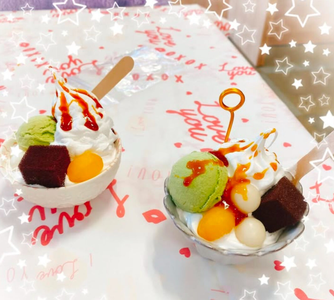 食品サンプル　和パフェ