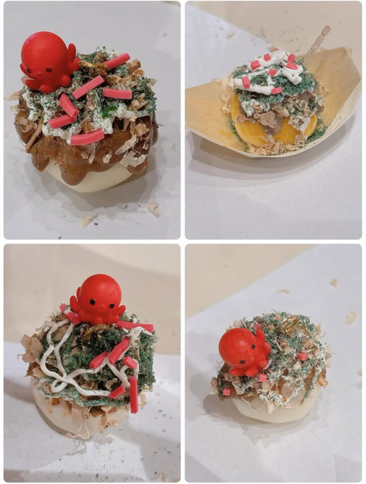 食品サンプル　たこ焼き