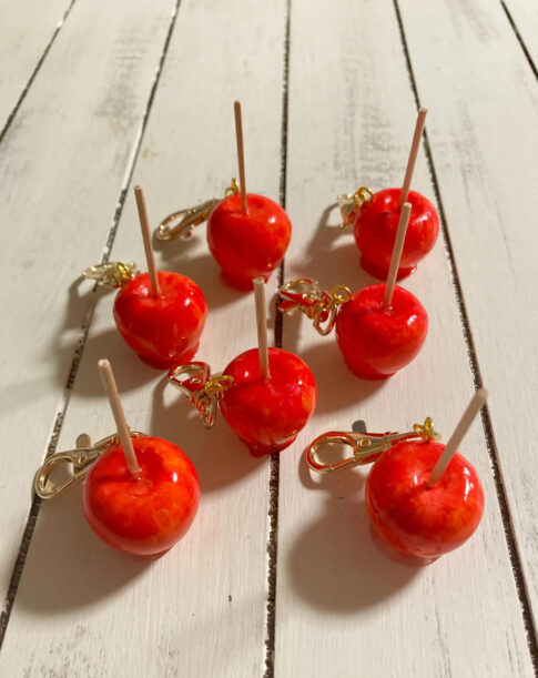 食品サンプル　りんご飴