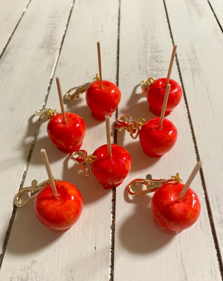 食品サンプル　りんご飴