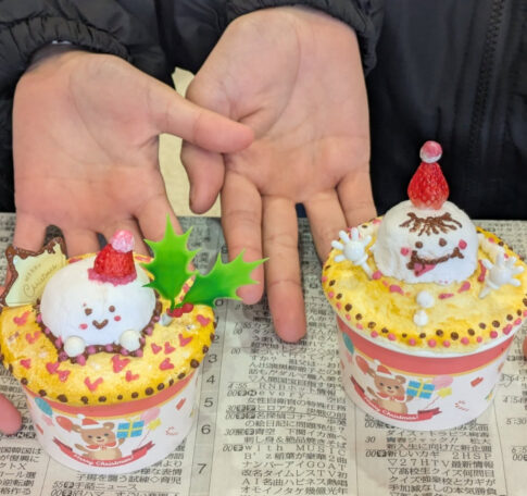 食品サンプル　クリスマスケーキ