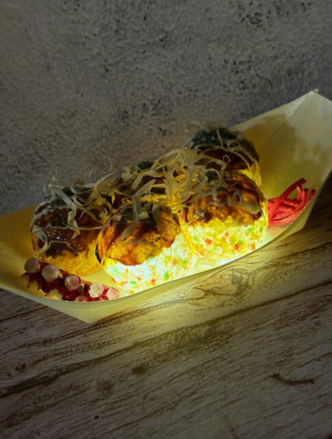 食品サンプル　たこ焼き