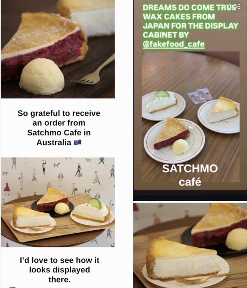 食品サンプル　チーズケーキ