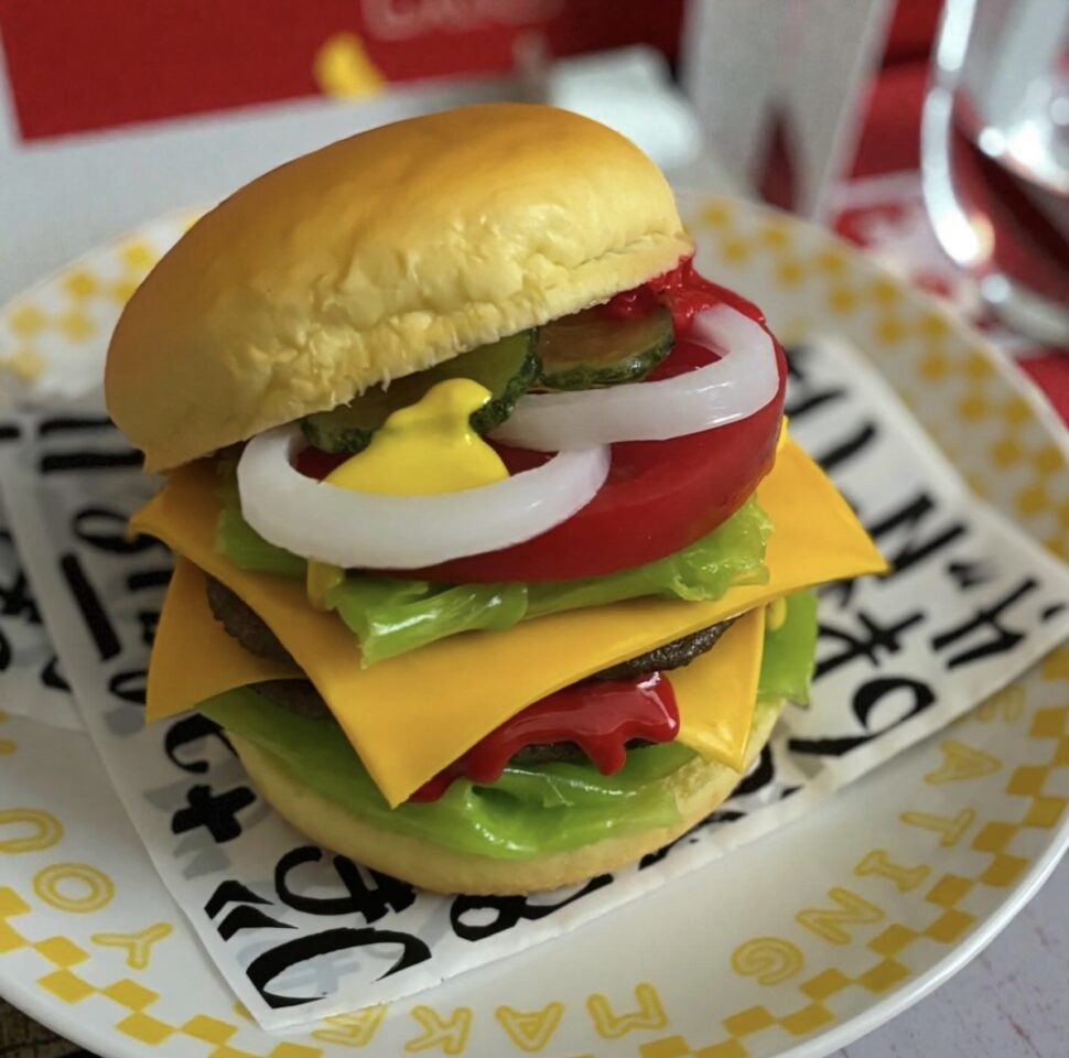 食品サンプル　ハンバーガー